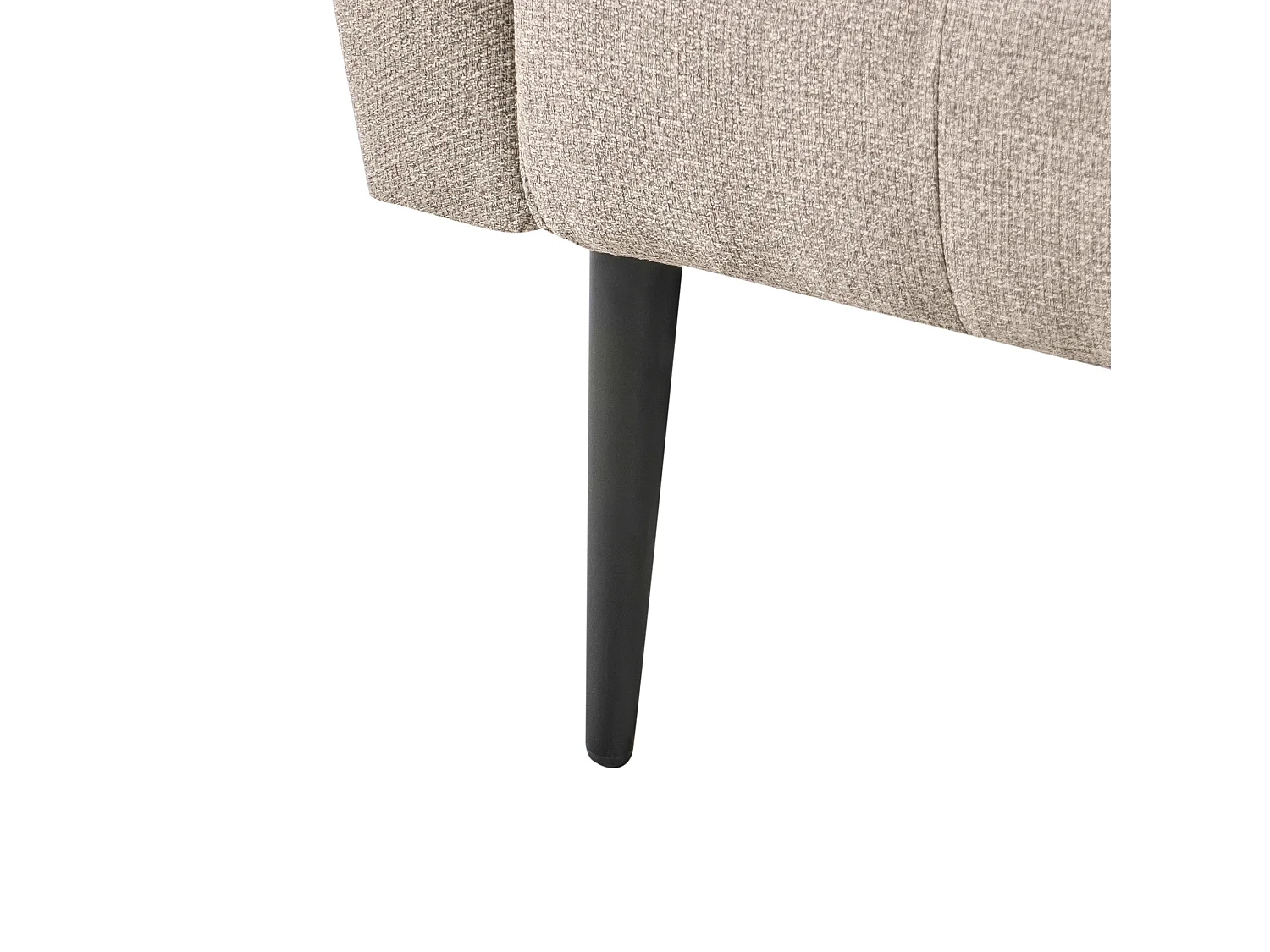 Chaise longue NANTILLY Tissu Marron clair