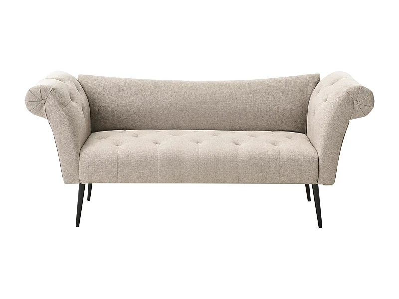 Chaise longue NANTILLY Tissu Marron clair