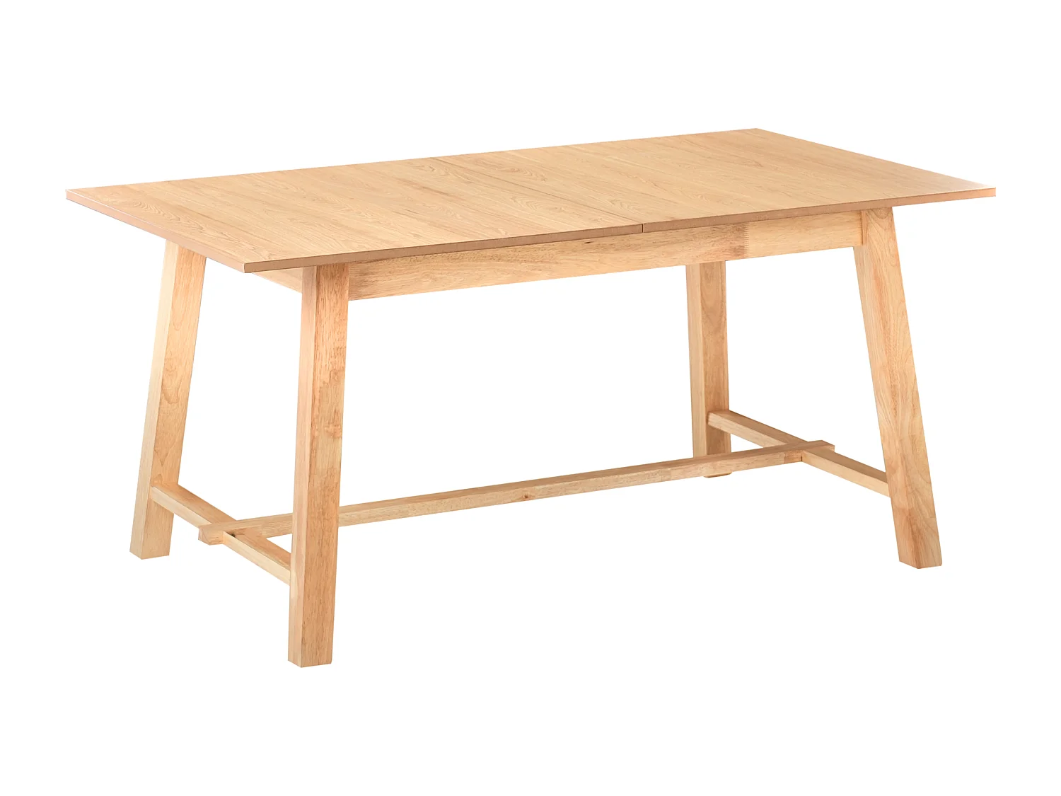 Table de salle à manger extensible BARNES Frêne clair 160/200 cm 90 cm