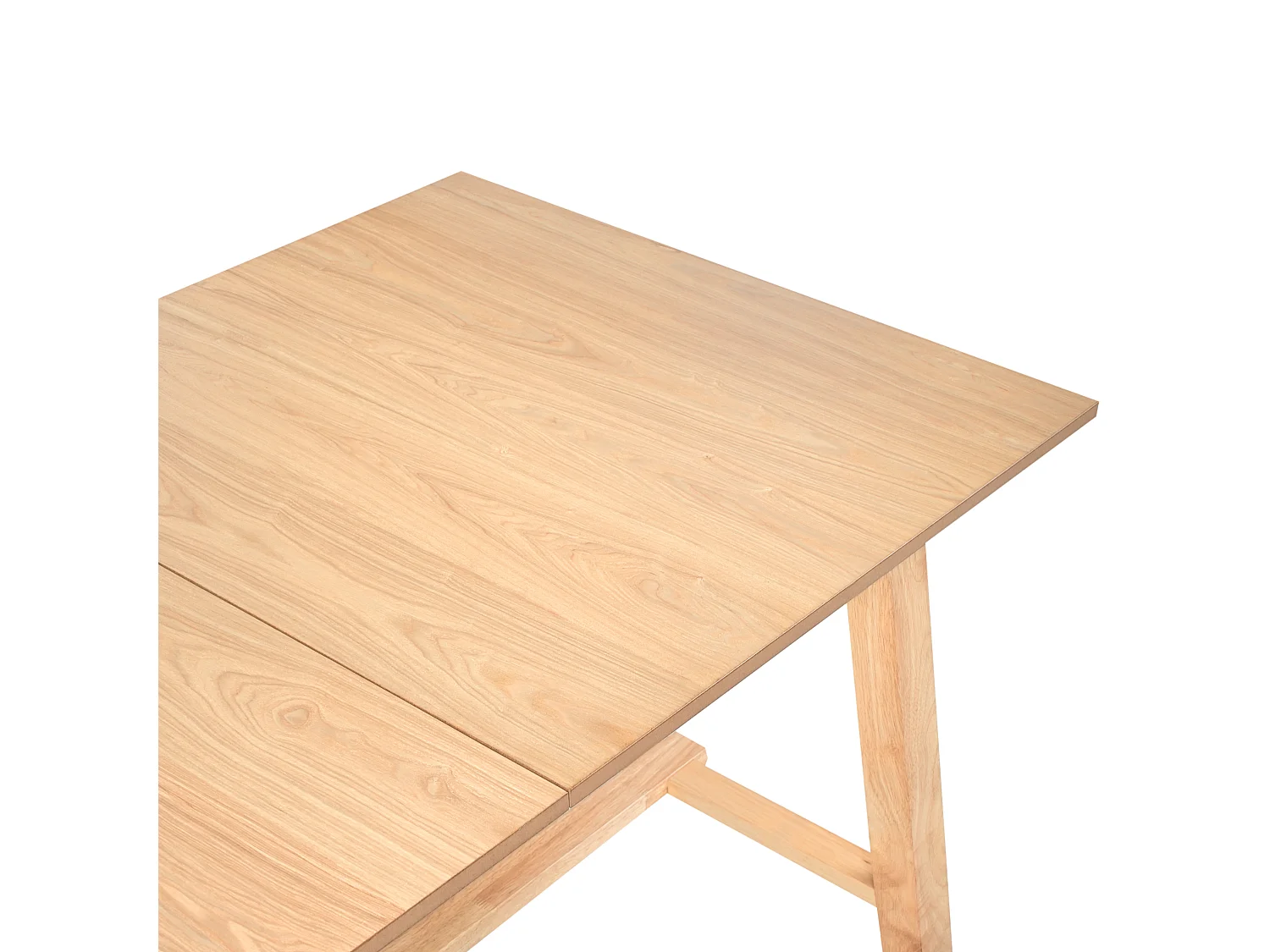 Table de salle à manger extensible BARNES Frêne clair 160/200 cm 90 cm