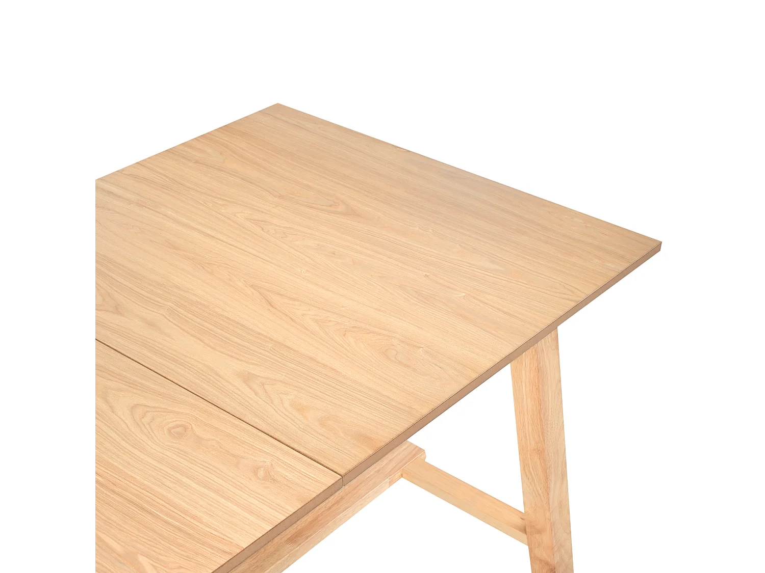 Table de salle à manger extensible BARNES Frêne clair 160/200 cm 90 cm