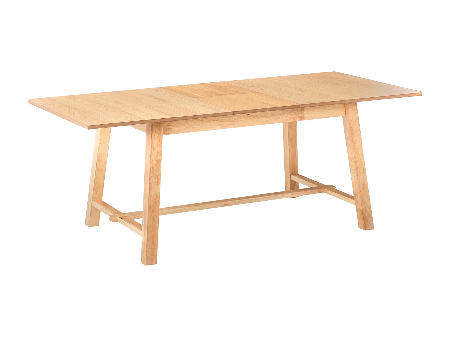 Table de salle à manger extensible BARNES Frêne clair 90 cm 160/200 cm