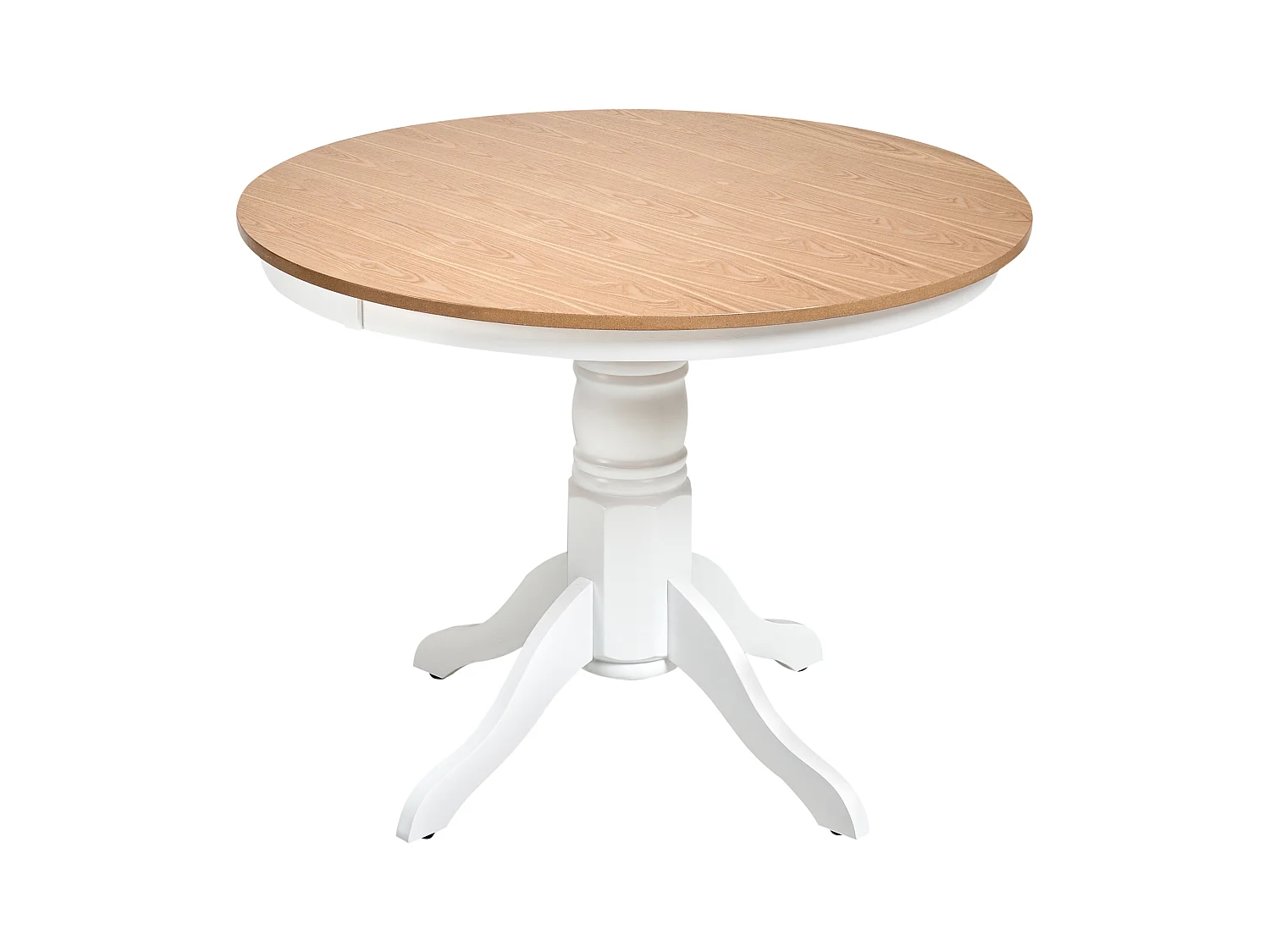 Table de repas AKRON Frêne clair 100 cm 100 cm Bois