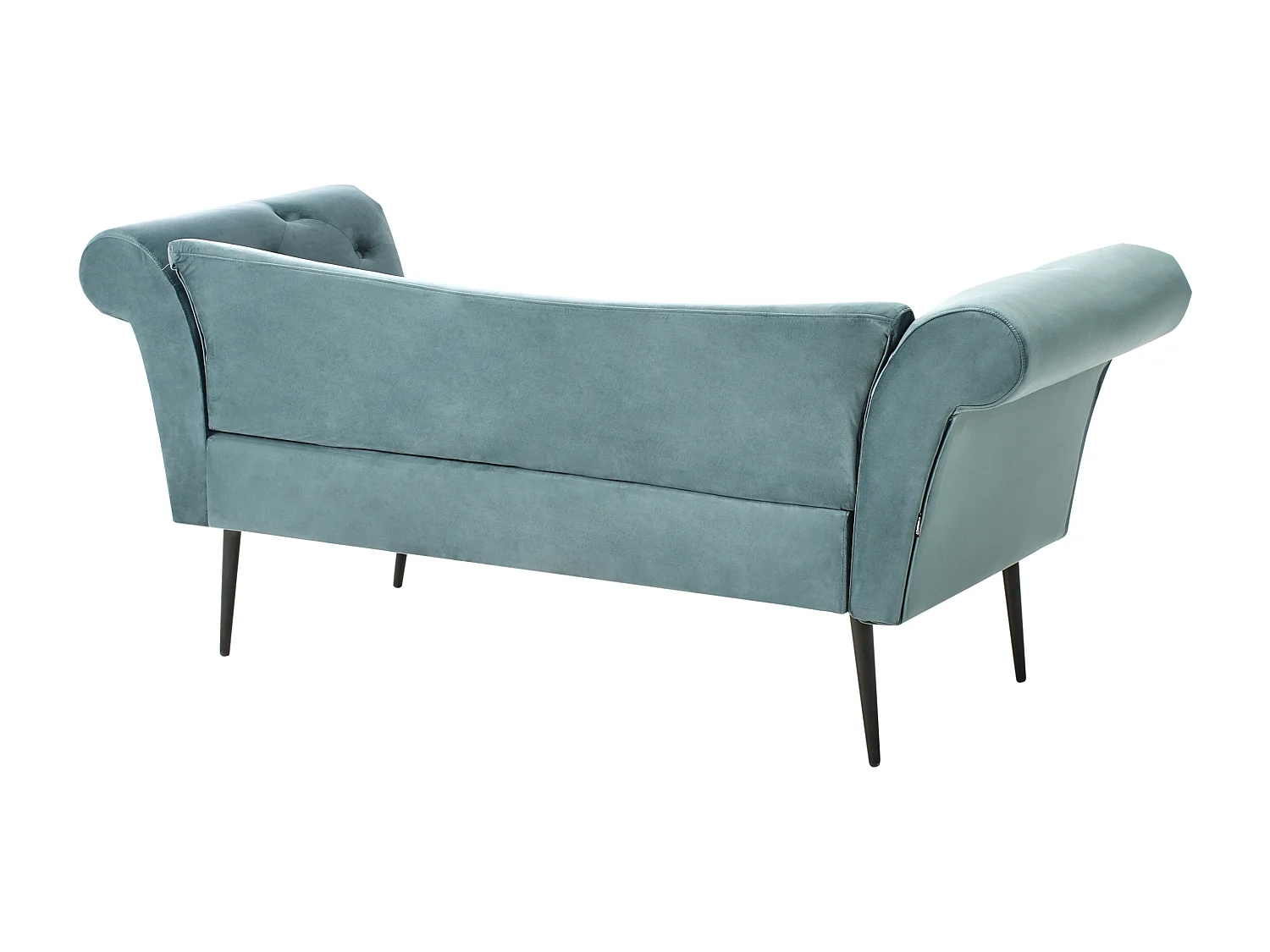 Chaise longue NANTILLY Velours Bleu paon