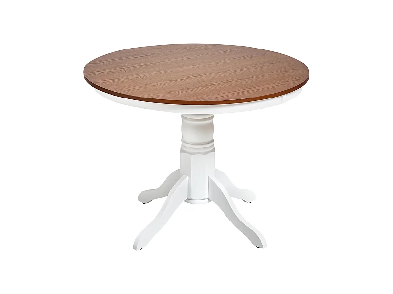 Table de repas AKRON Frêne marron 100 cm 100 cm Bois