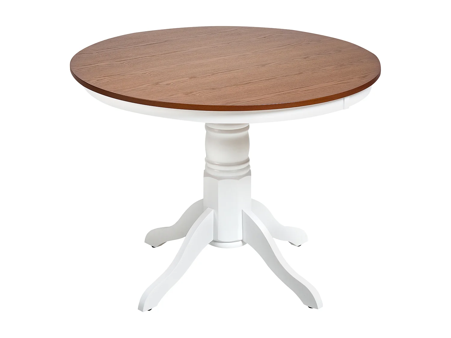 Table de repas AKRON Frêne marron 100 cm 100 cm Bois