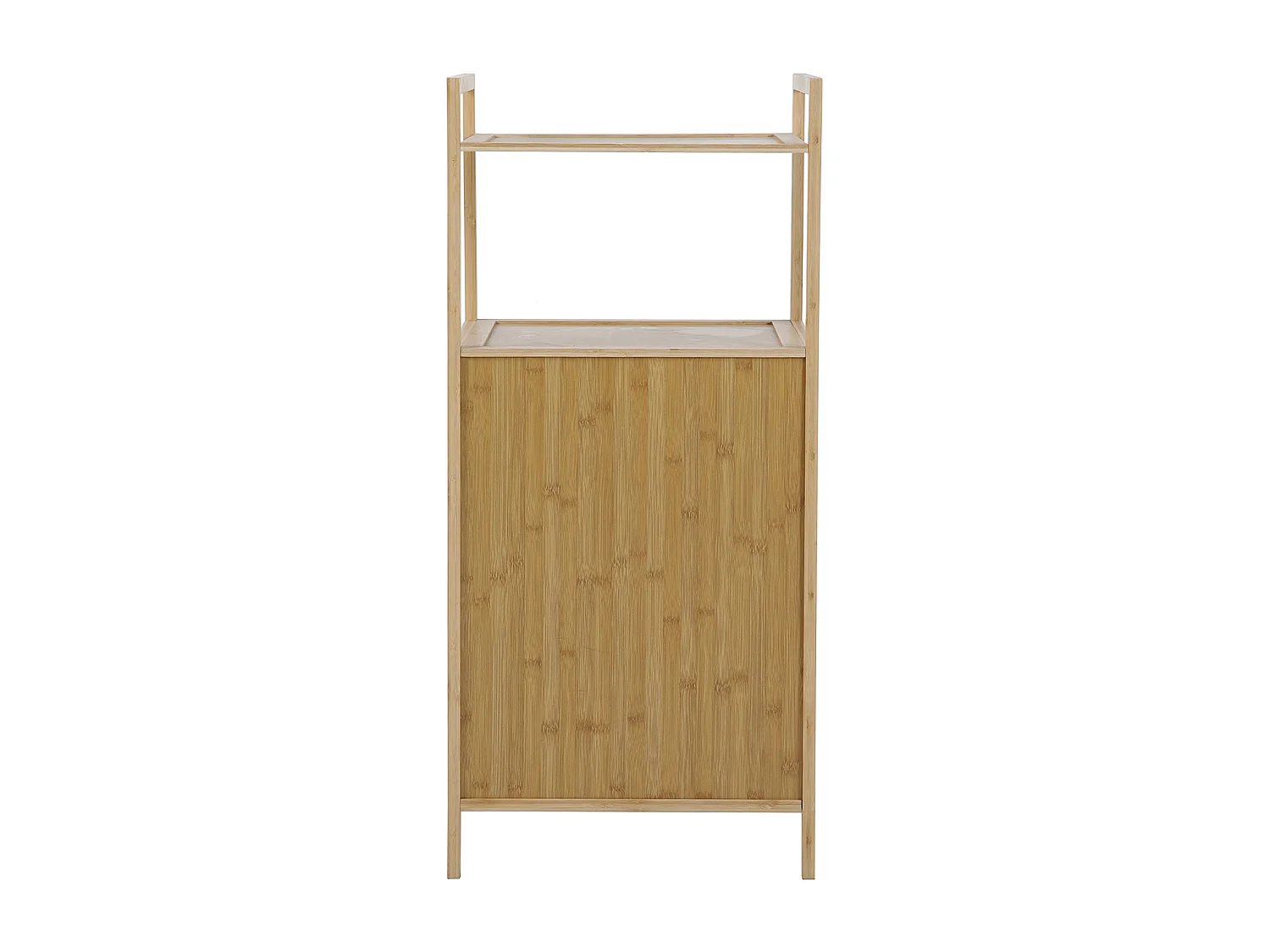 SVITA PUVI 2in1 Étagère de salle de bain avec panier à linge Étagère de salle de bain pour le linge sale Bambou