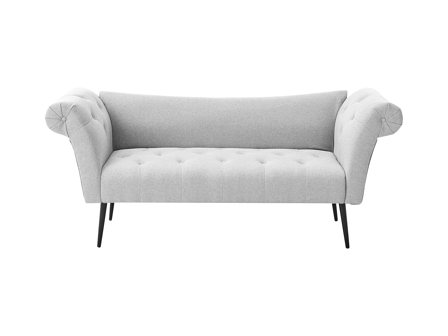 Chaise longue NANTILLY Tissu Gris clair