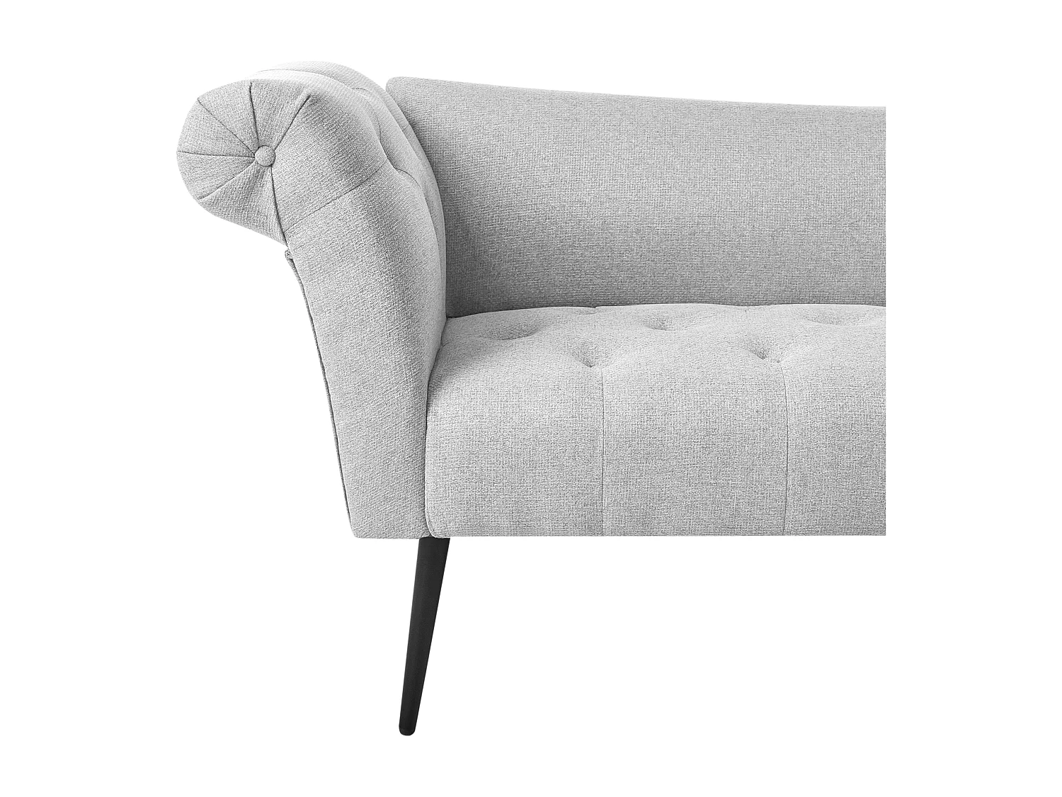 Chaise longue NANTILLY Tissu Gris clair