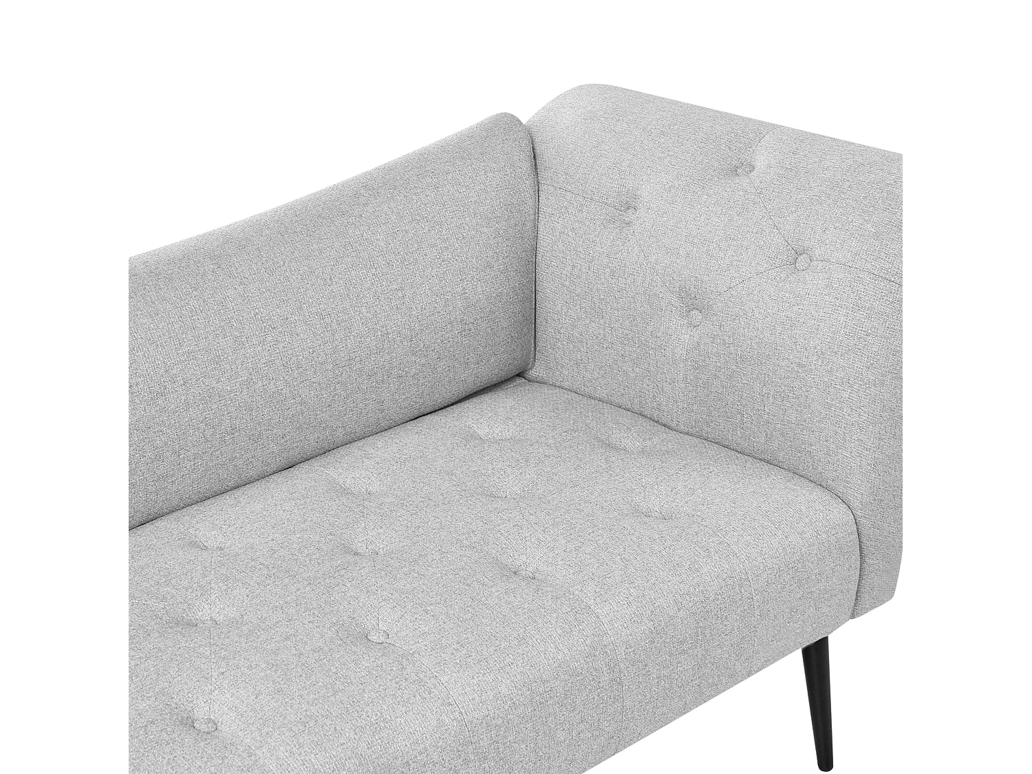 Chaise longue NANTILLY Tissu Gris clair