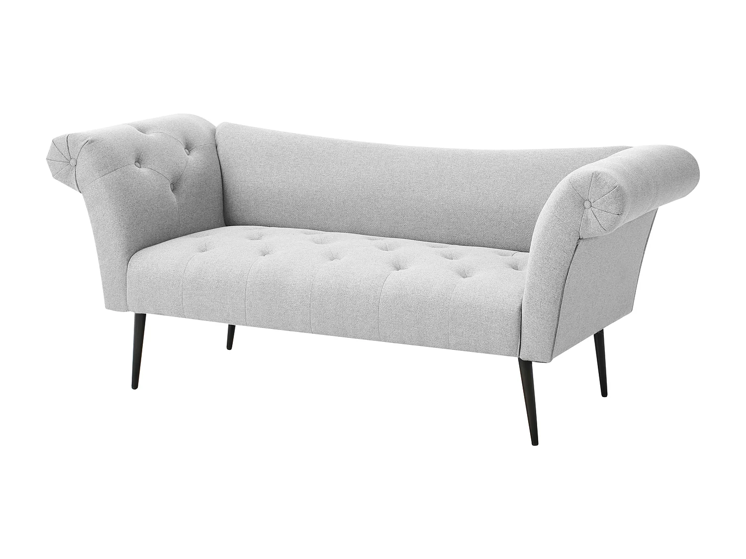 Chaise longue NANTILLY Tissu Gris clair