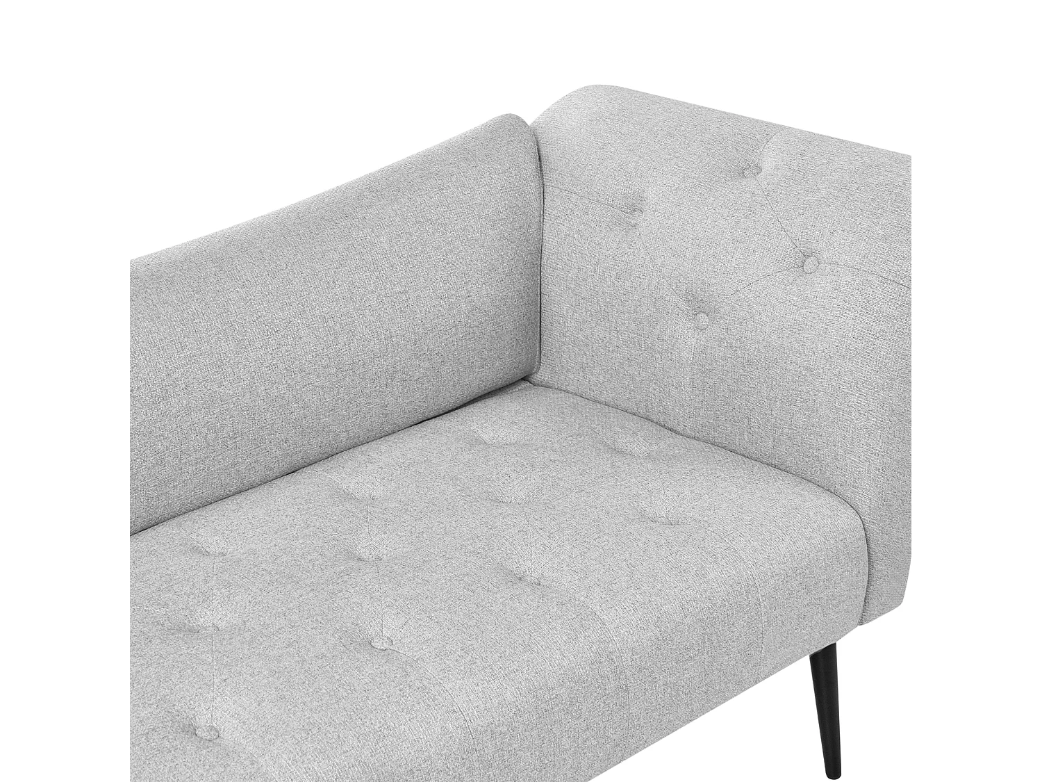 Chaise longue NANTILLY Tissu Gris clair