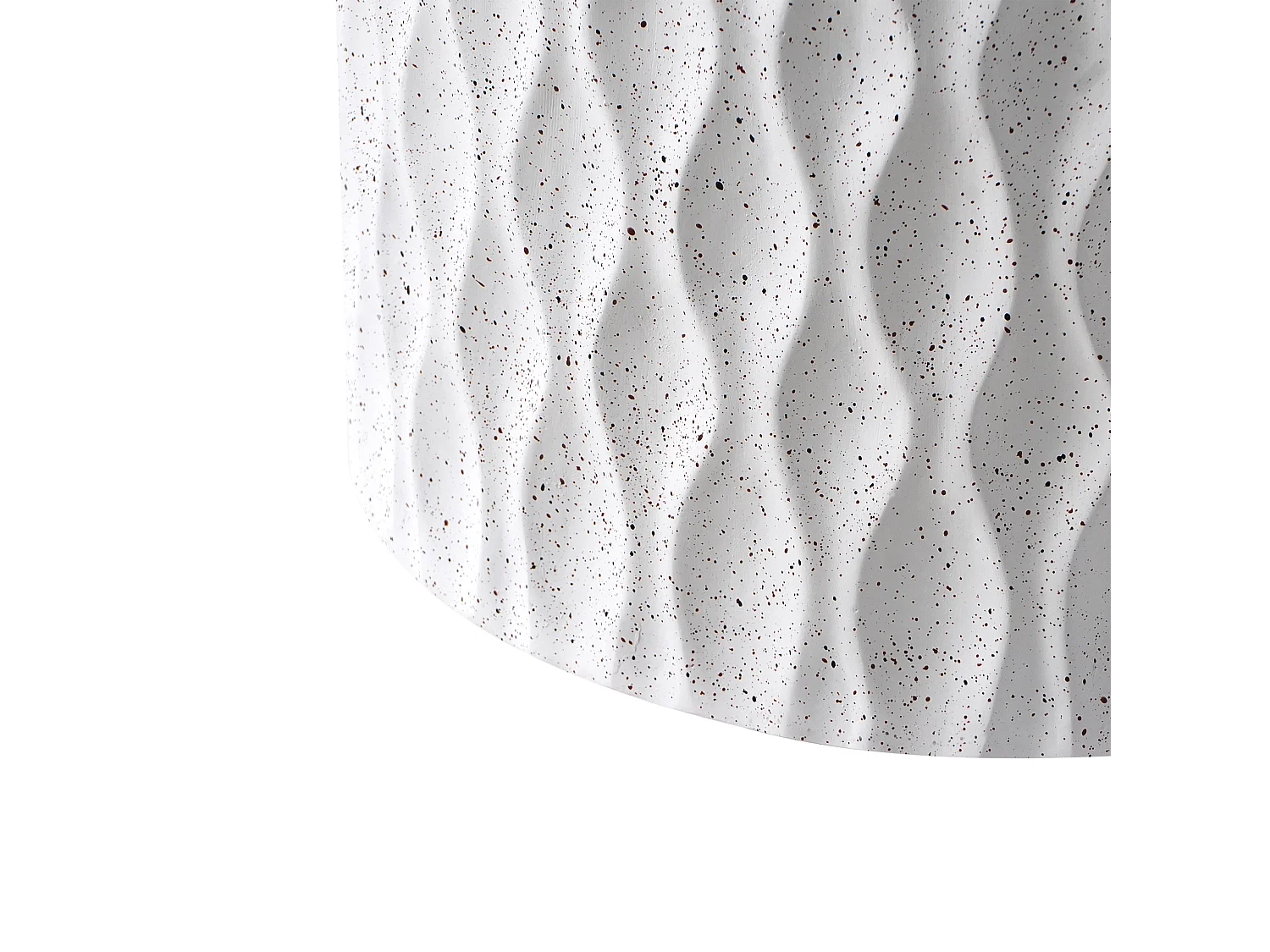 Table d'appoint ANTELAO 37 cm 37 cm Effet terrasse Blanc