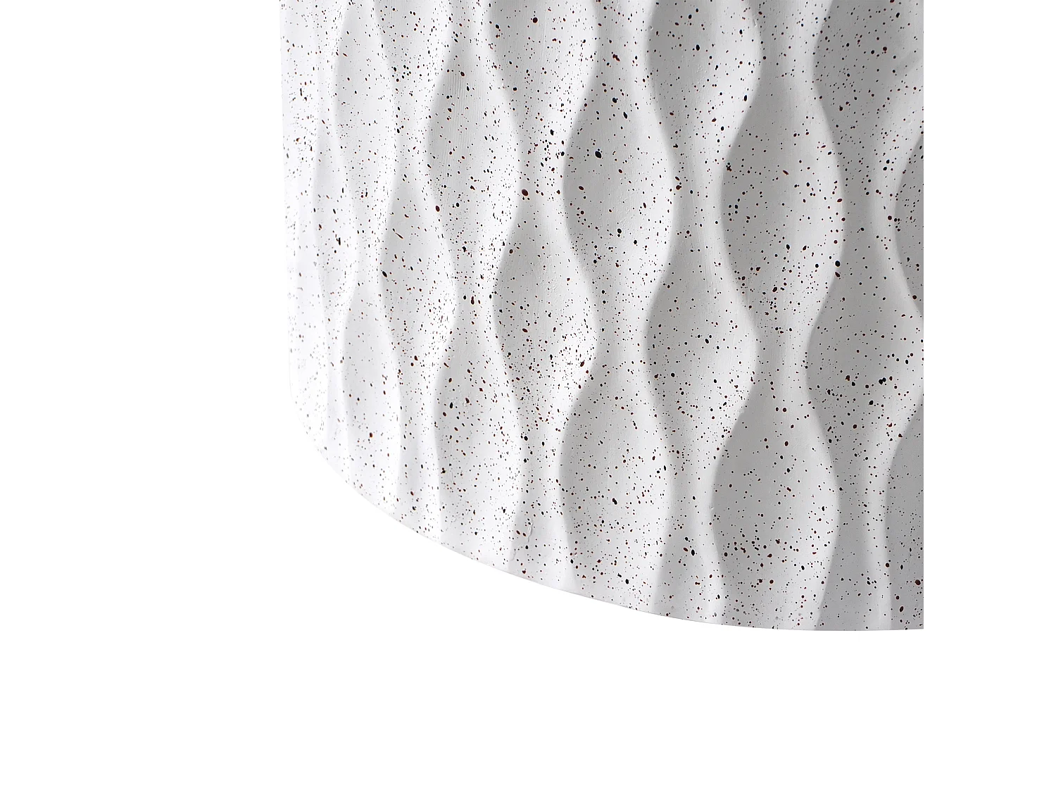 Table d'appoint ANTELAO 37 cm 37 cm Effet terrasse Terrazzo blanc