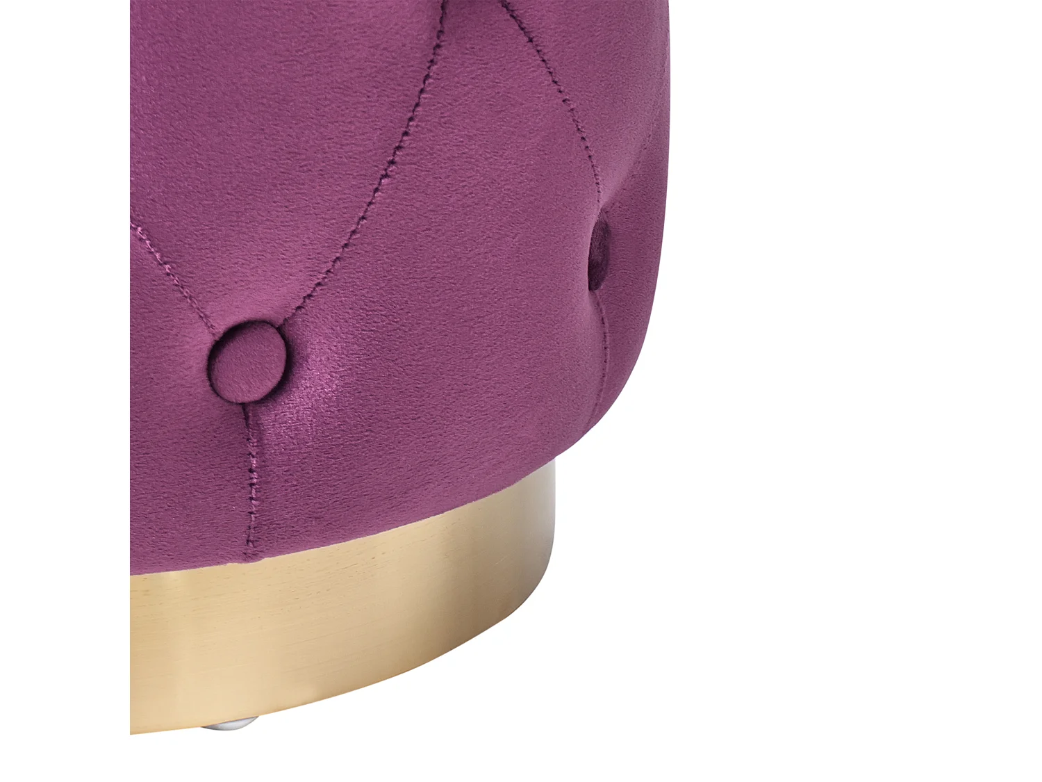 Pouf CARROLLTON Velours Pourpre