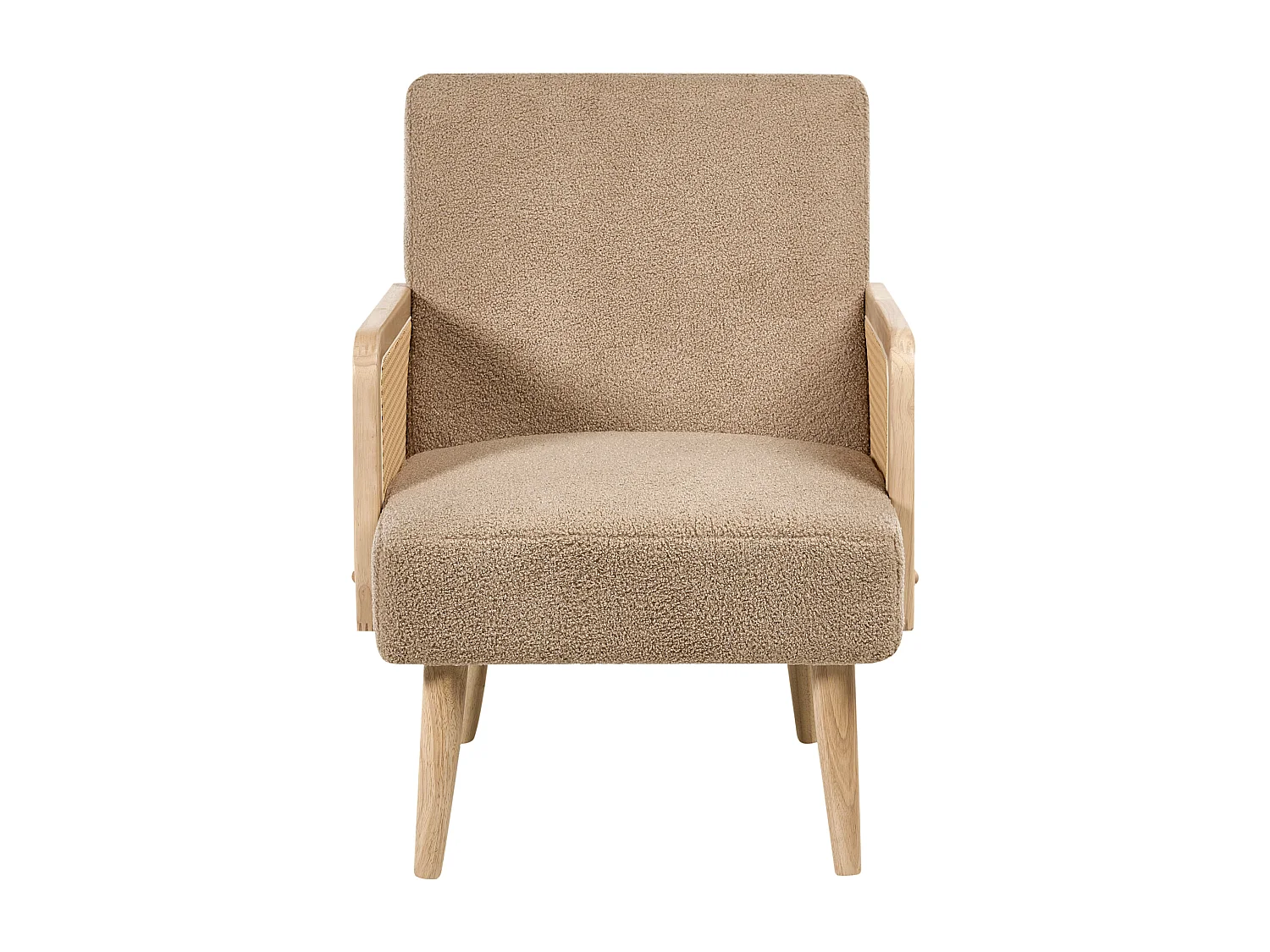 Fauteuil HOJBY Bouclé Beige sable