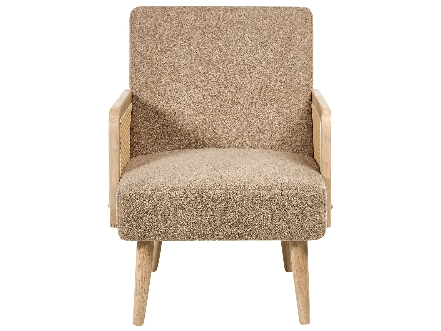 Fauteuil HOJBY Bouclé Beige sable