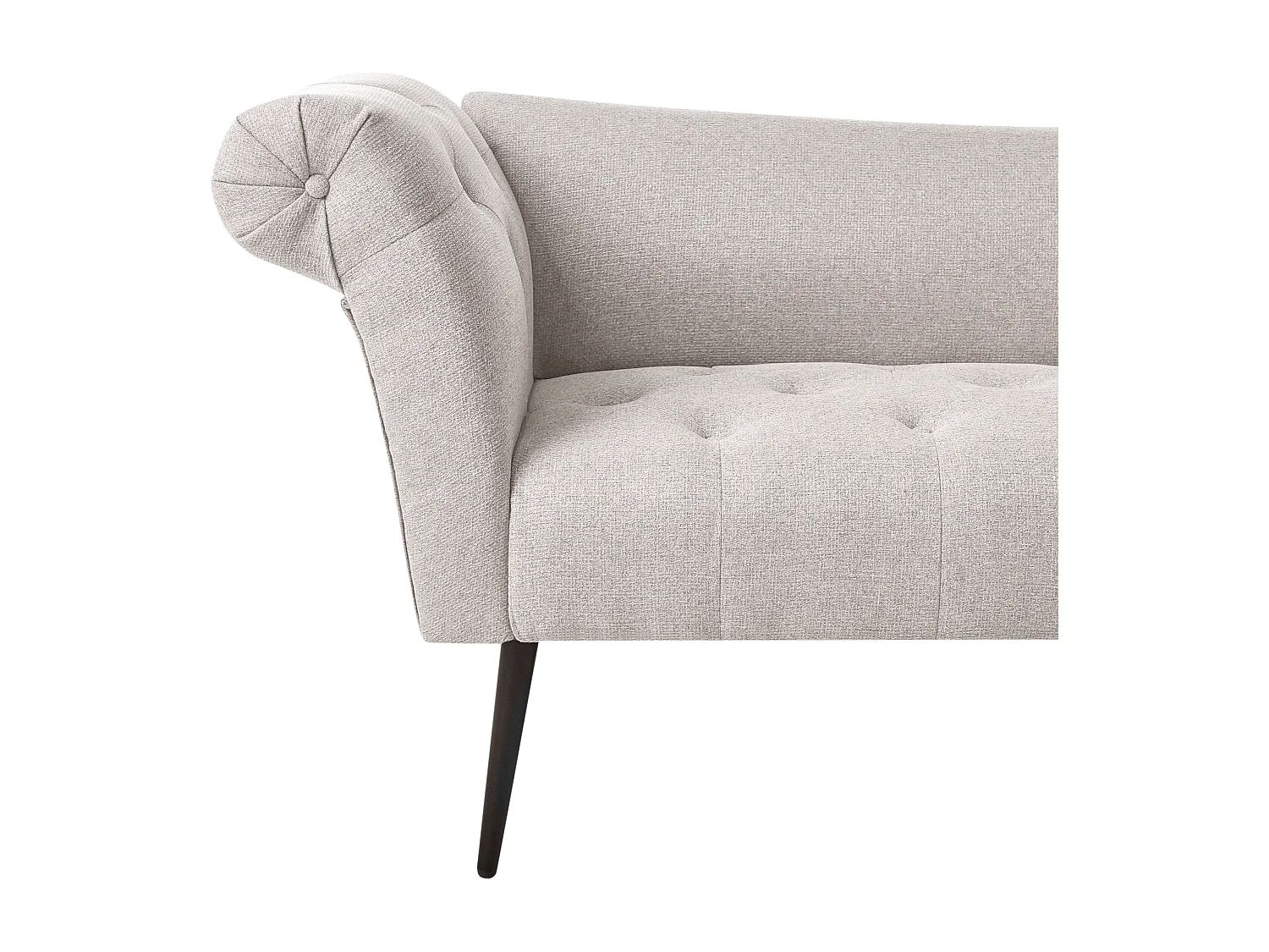 Chaise longue NANTILLY Tissu Beige clair