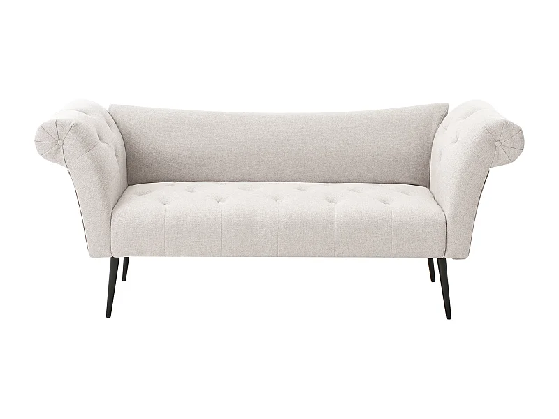 Chaise longue NANTILLY Tissu Beige clair