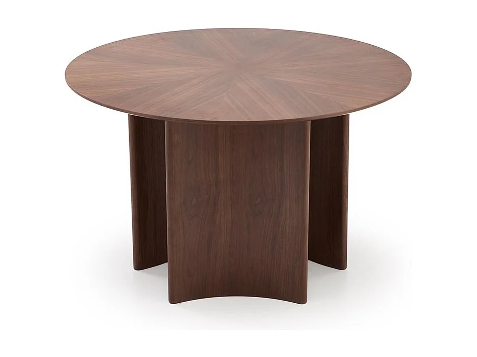 Table à manger Caldo (120x76)/MDF+Placage/Ronde/Marron