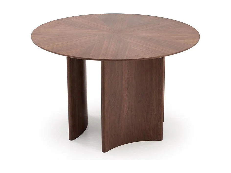Table à manger Caldo (120x76)/MDF+Placage/Ronde/Marron