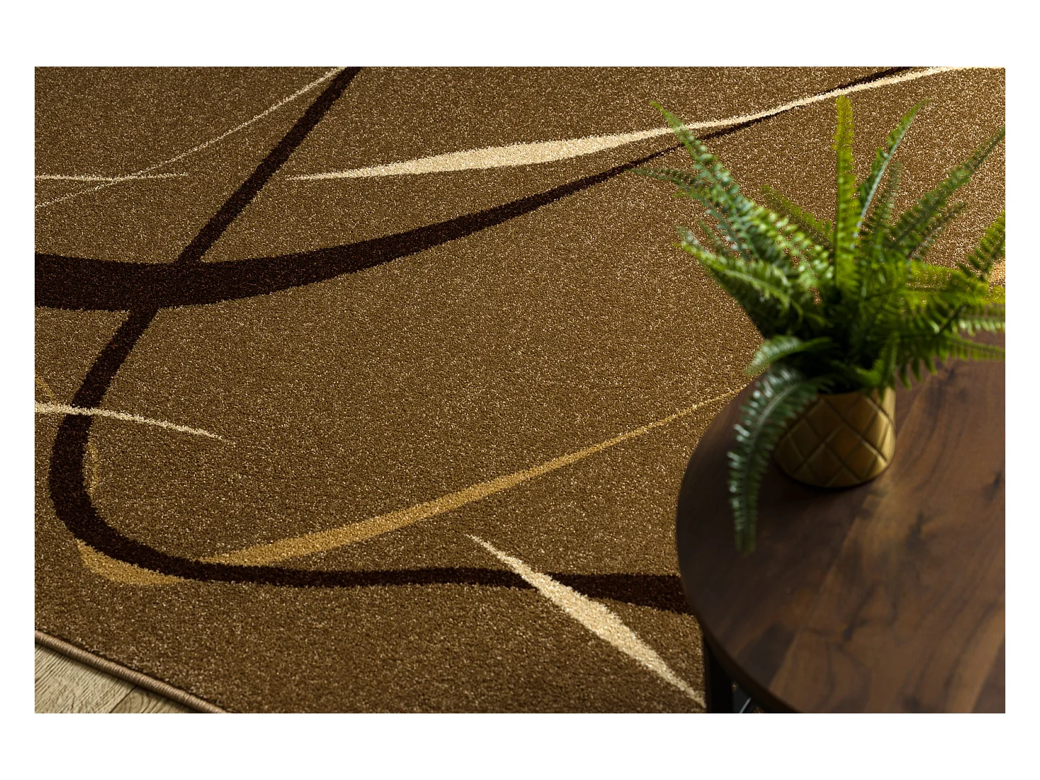 Teppich KARAMELL CHOCO Nuss 240x340 cm