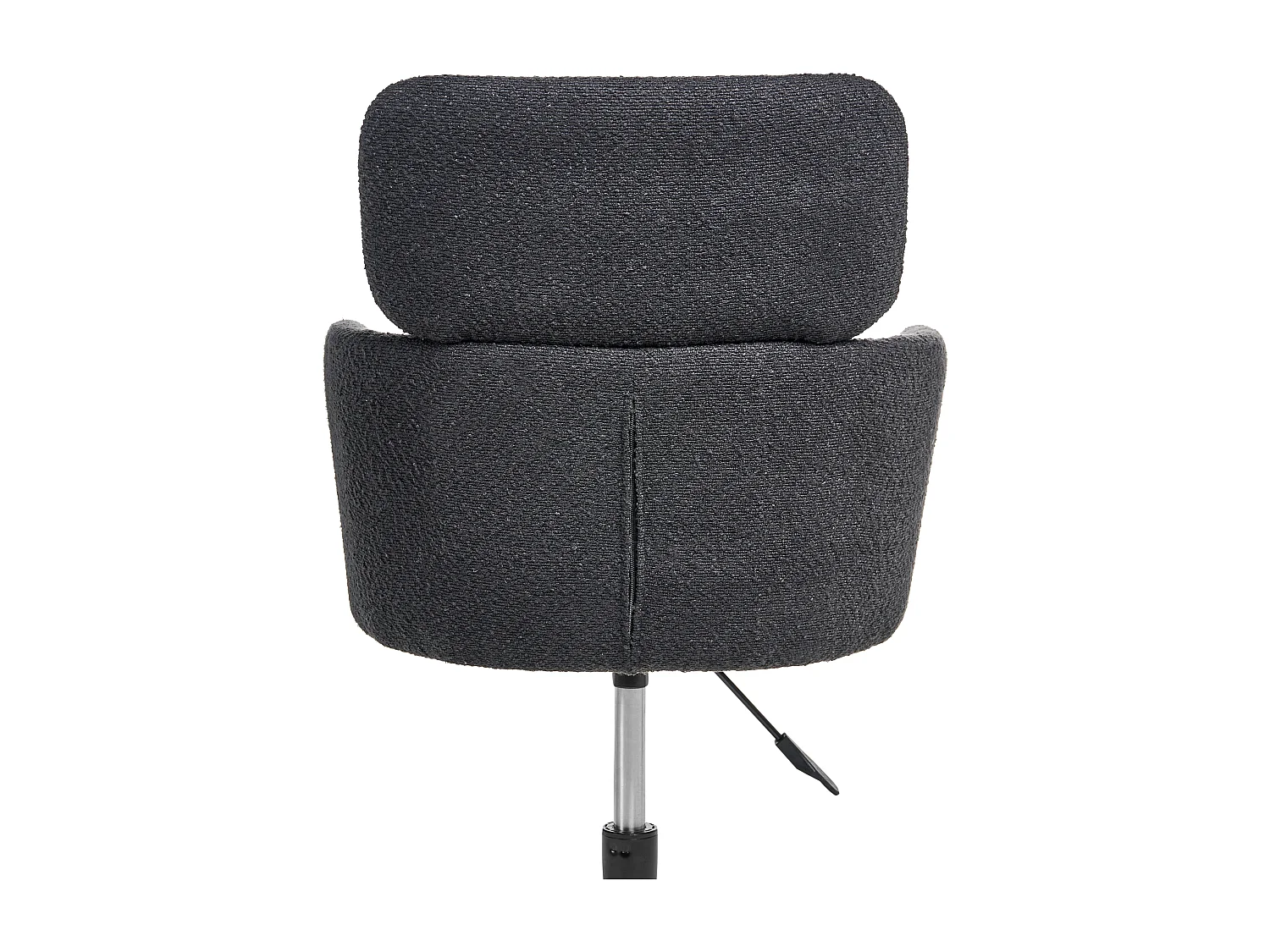 Chaise de bureau ALENA Bouclé Noir