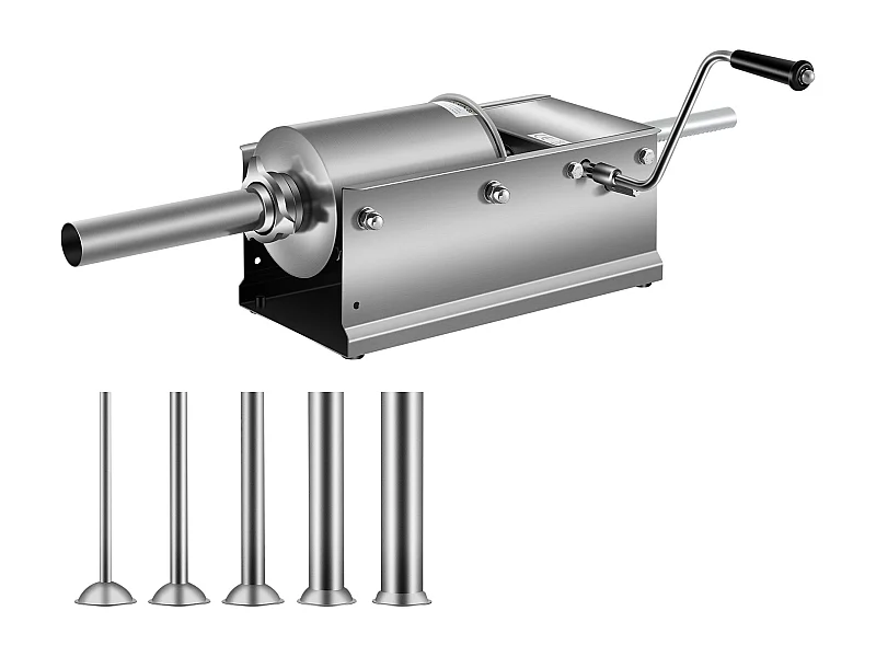 Poussoir à Saucisses Manuel SucceBuy, Horizontale 3 L, Acier Inoxydable 304, pour les Applications Commerciales dans les Supermarchés, les Restaurants