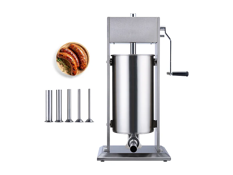 Pchacz Kiełbasek Ręczny SucceBuy,15 L / 30 lbs, Stal Nierdzewna 304, do Zastosowań Komercyjnych w Supermarketach, Restauracjach