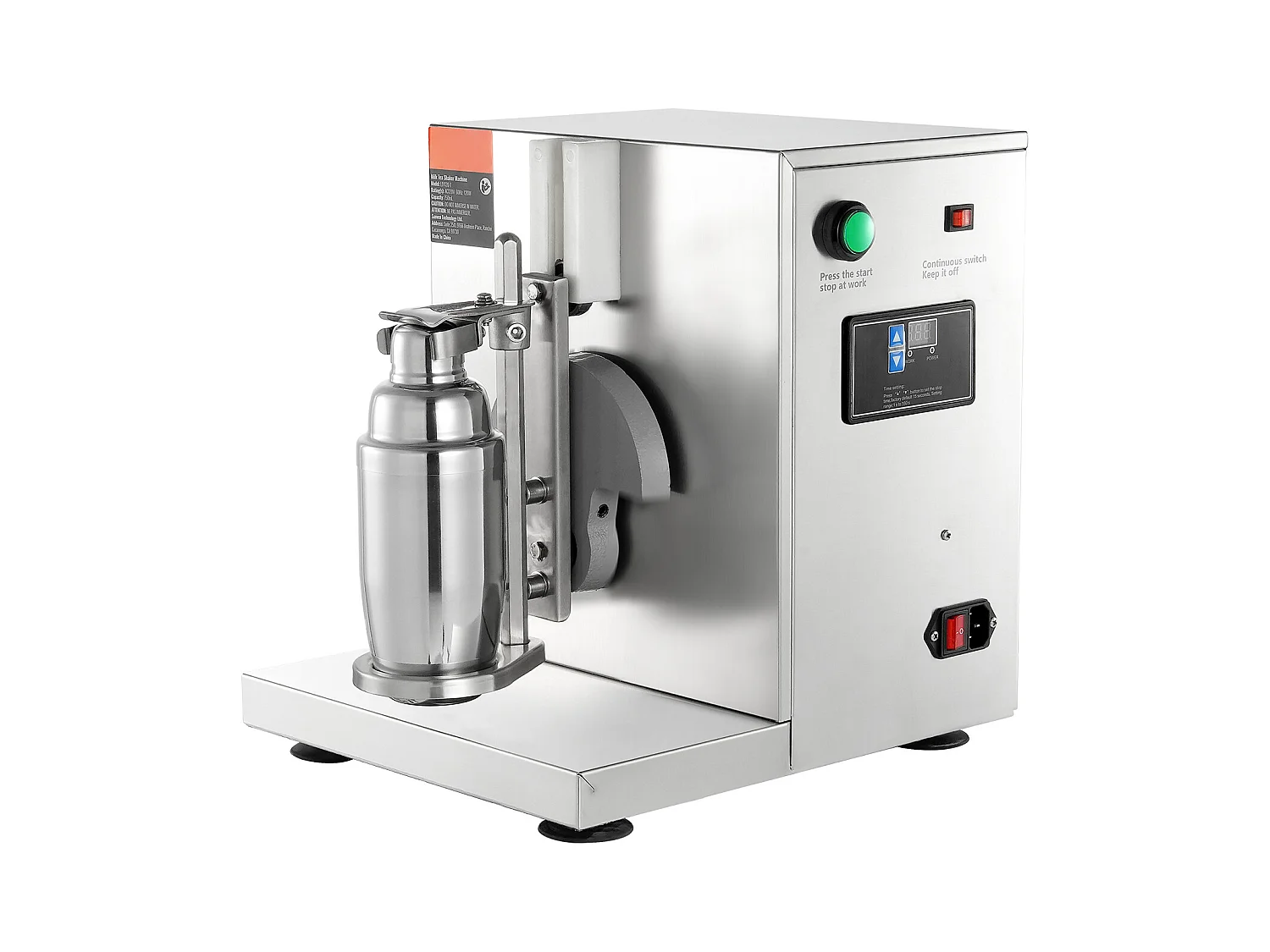 Machine à Milkshakes Électrique SucceBuy, 120 W, en Acier Inoxydable pour Usage Commercial