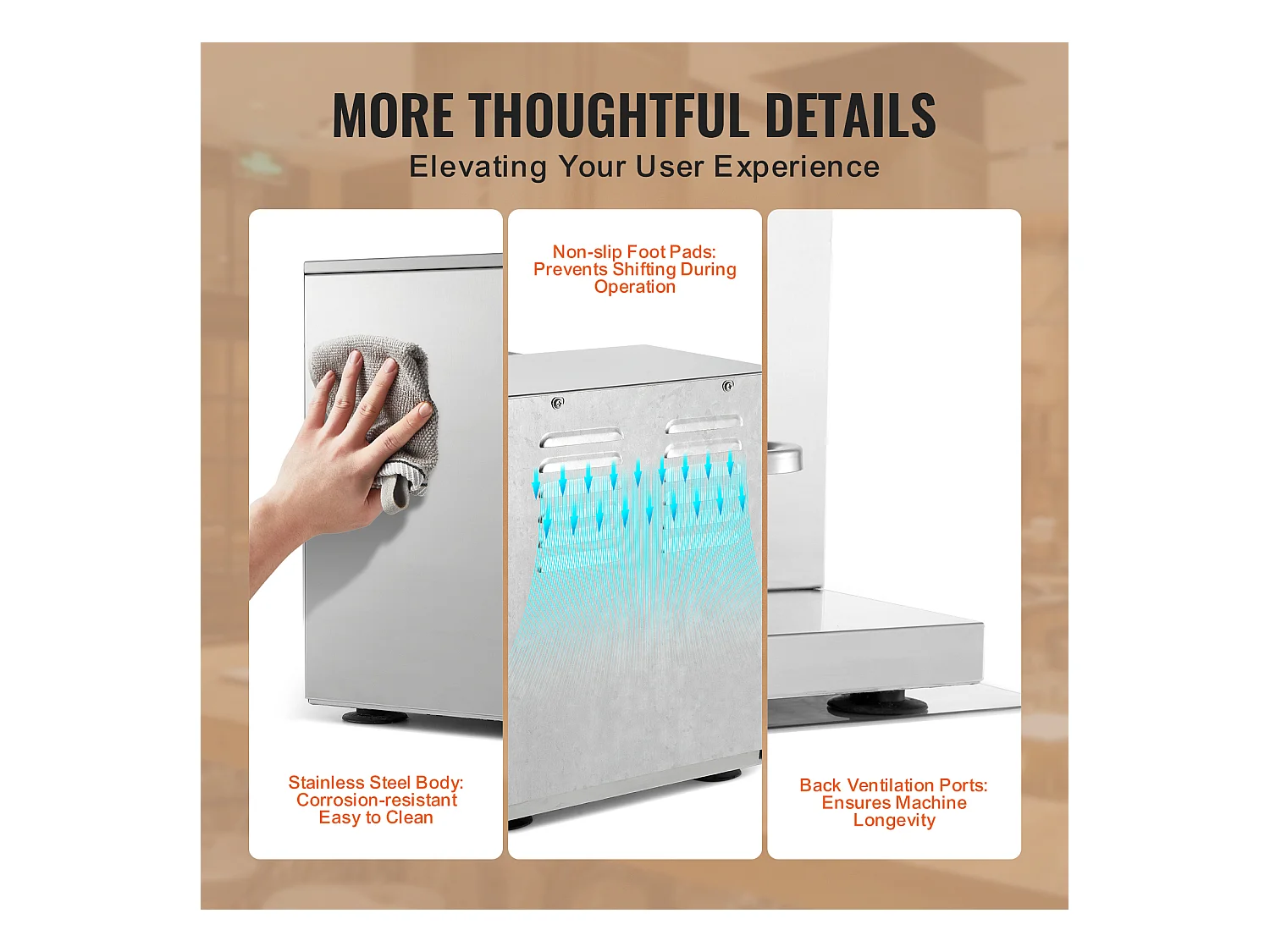 Machine à Milkshakes Électrique SucceBuy, 120 W, en Acier Inoxydable pour Usage Commercial