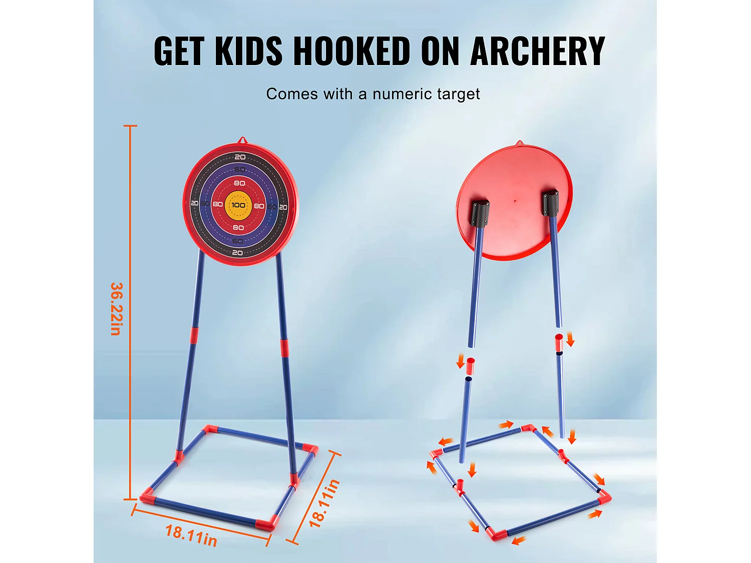 Ensemble d'Arc et de Flèches pour Enfants SucceBuy, avec Éclairage LED et 10 Flèches pour l'Extérieur