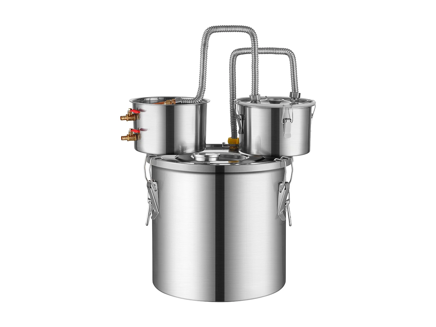 Distillatore di Alcol SucceBuy Distillatore per Acqua Naturale Moonshine da 19 Litri con Fusto Thumper e Pompa dell'Acqua da 8 W