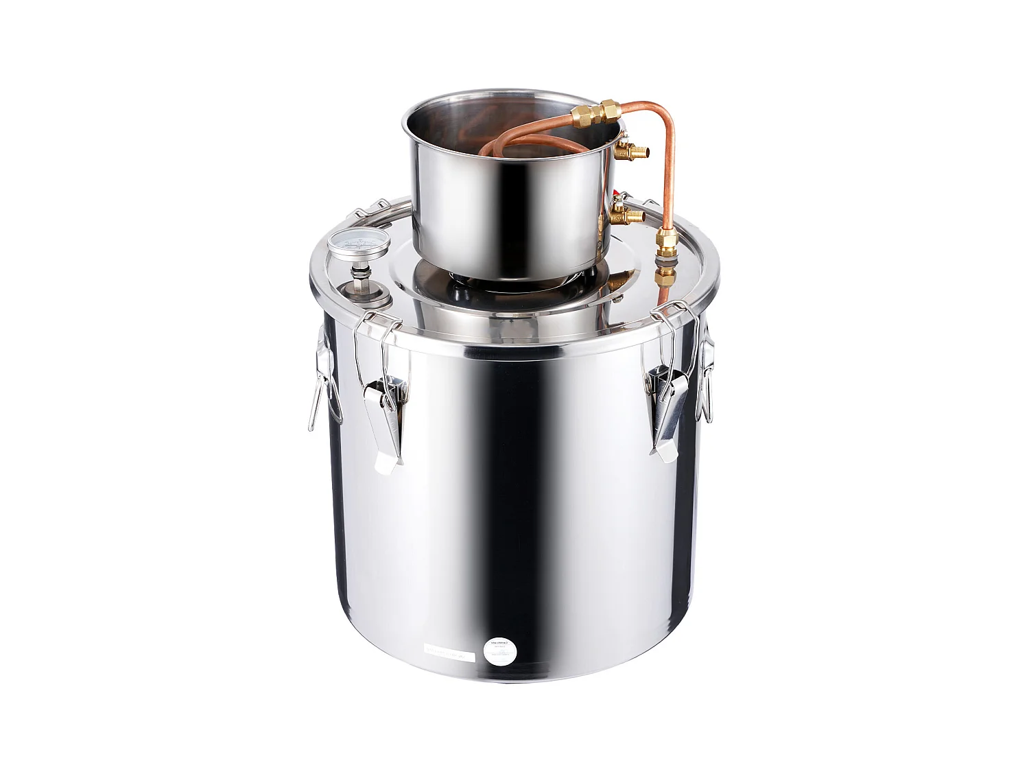 Distillateur d'Alcool SucceBuy Kit de Brassage de Distillateur d'Eau et d'Alcool Alambic Moonshine 30 L en Acier Inoxydable