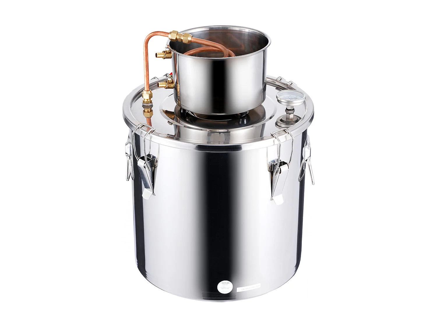 Alcohol Distilleerder SucceBuy 30L Roestvrijstalen Moonshine Distilleerset voor Plat Water en Alcohol