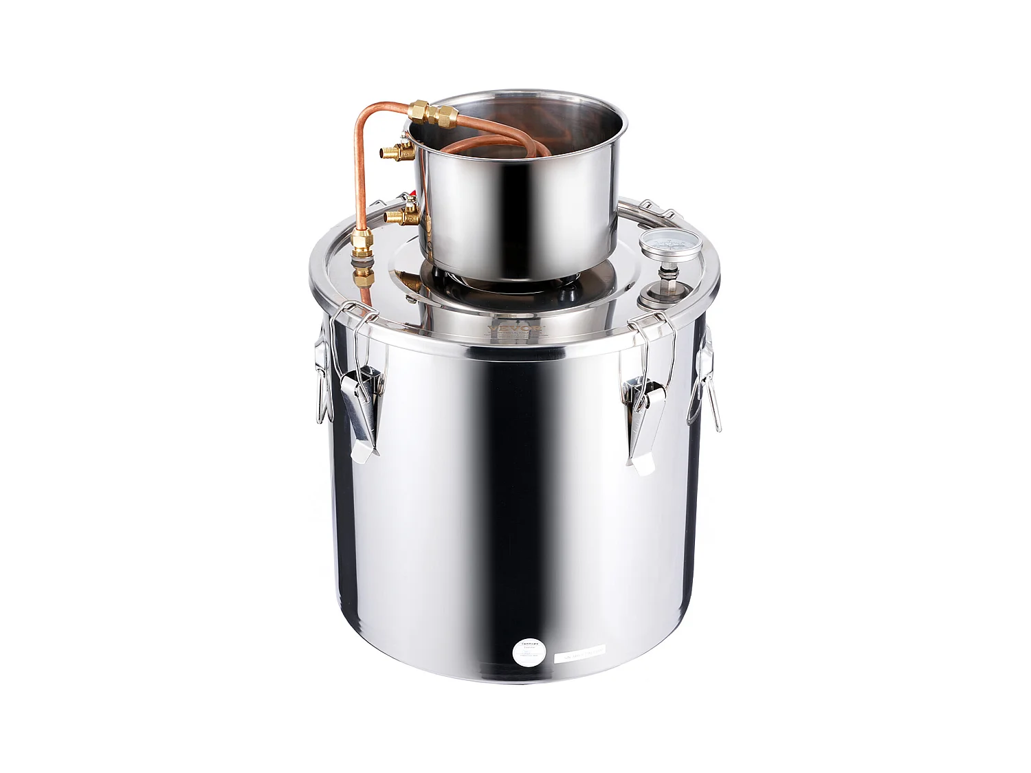Distillateur d'Alcool SucceBuy Kit de Brassage de Distillateur d'Eau et d'Alcool Alambic Moonshine 30 L en Acier Inoxydable