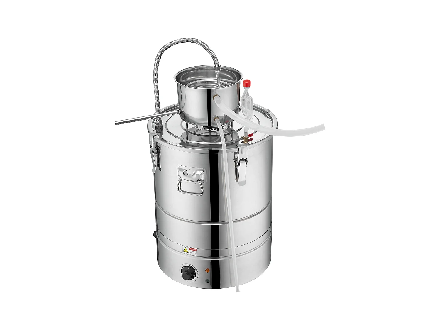 Distillateur d'Alcool SucceBuy Distillateur d'Eau Plate à Alcool 34 L avec Fût Thumper et Pompe à Eau