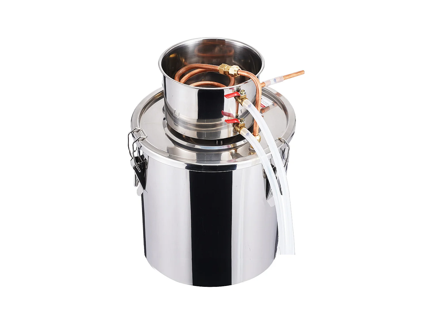 Distillateur d'Alcool SucceBuy Alambic Moonshine 19 L Kit de Brassage de Distillateur d'Eau et d'Alcool en Acier Inoxydable