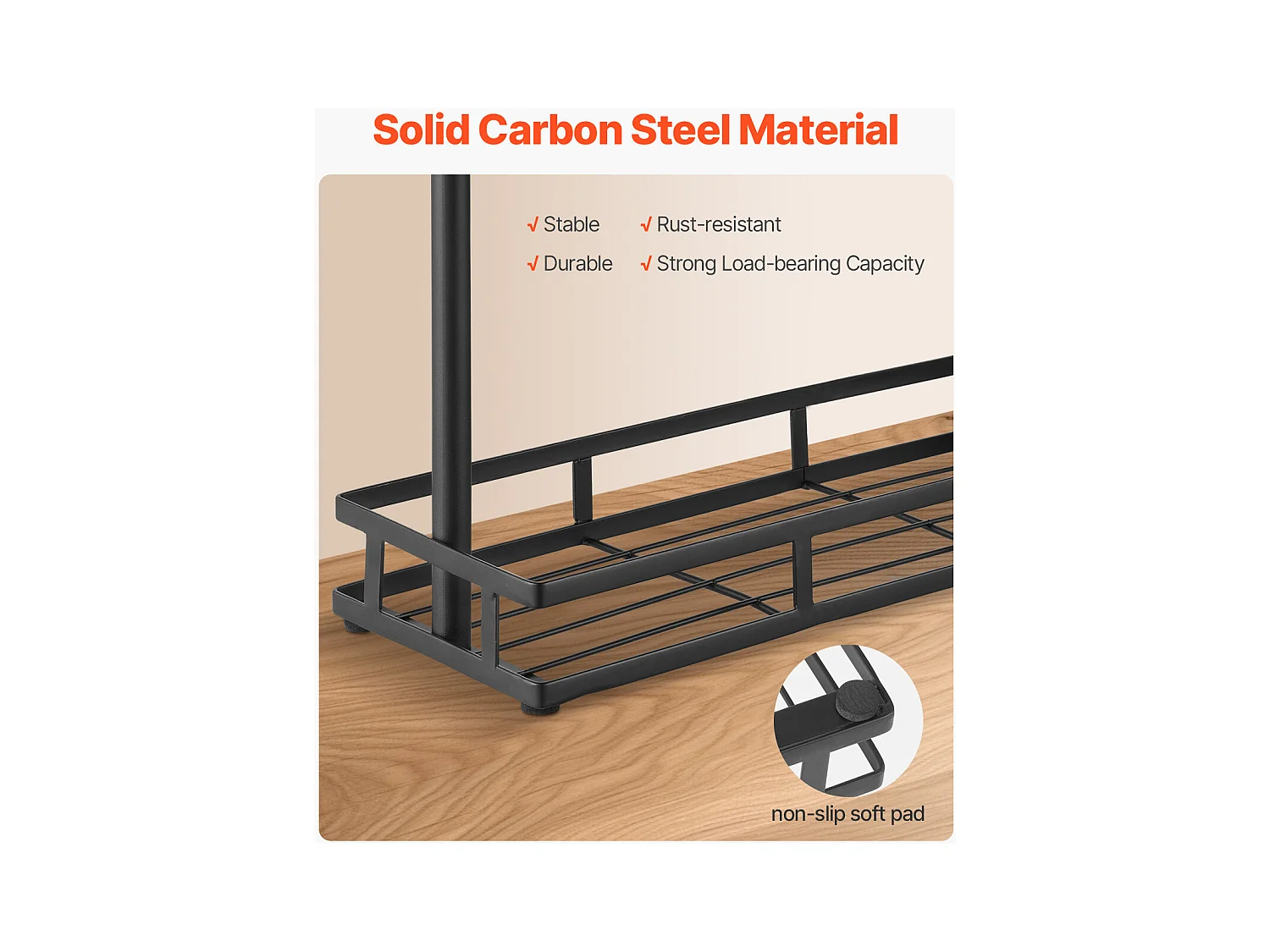 Porte-Tasse SucceBuy à Café pour Comptoir, Support de Tasse à 16 Crochets avec Organisateur de Base de Rangement