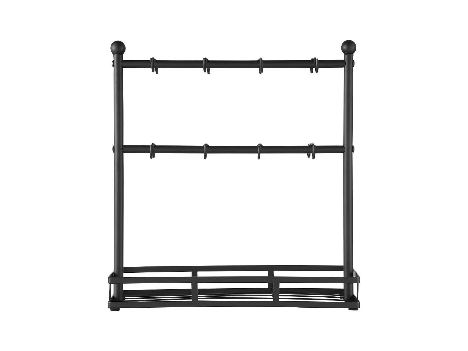 Porte-Tasse SucceBuy à Café pour Comptoir, Support de Tasse à 16 Crochets avec Organisateur de Base de Rangement