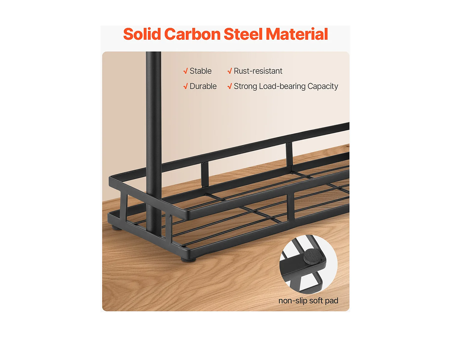 Porte-Tasse SucceBuy à Café pour Comptoir, Support de Tasse à 16 Crochets avec Organisateur de Base de Rangement