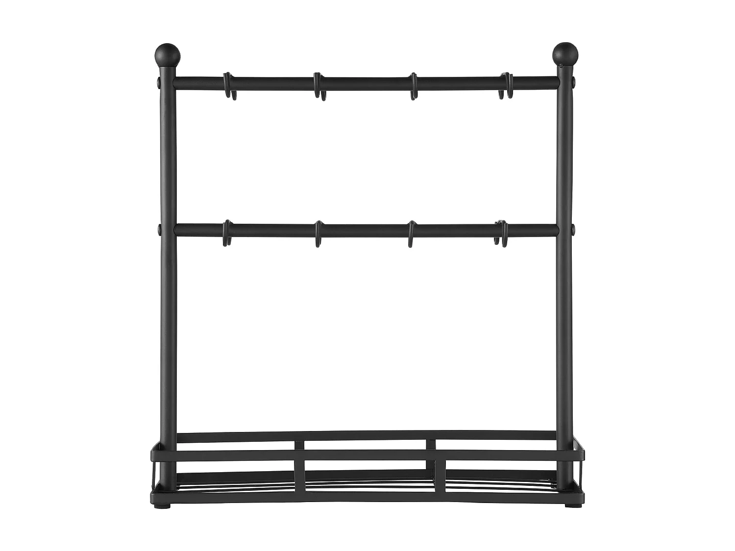 Porte-Tasse SucceBuy à Café pour Comptoir, Support de Tasse à 16 Crochets avec Organisateur de Base de Rangement