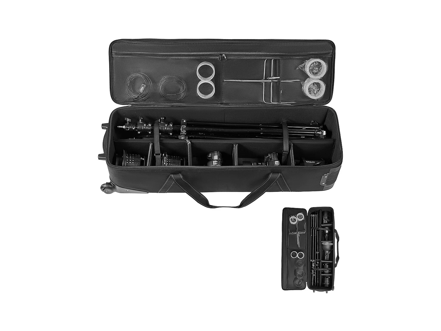 Valise à Roulettes SucceBuy pour Équipement de Studio, 100 x 38 x 32 cm, Sac à Roulettes pour Appareil Photo