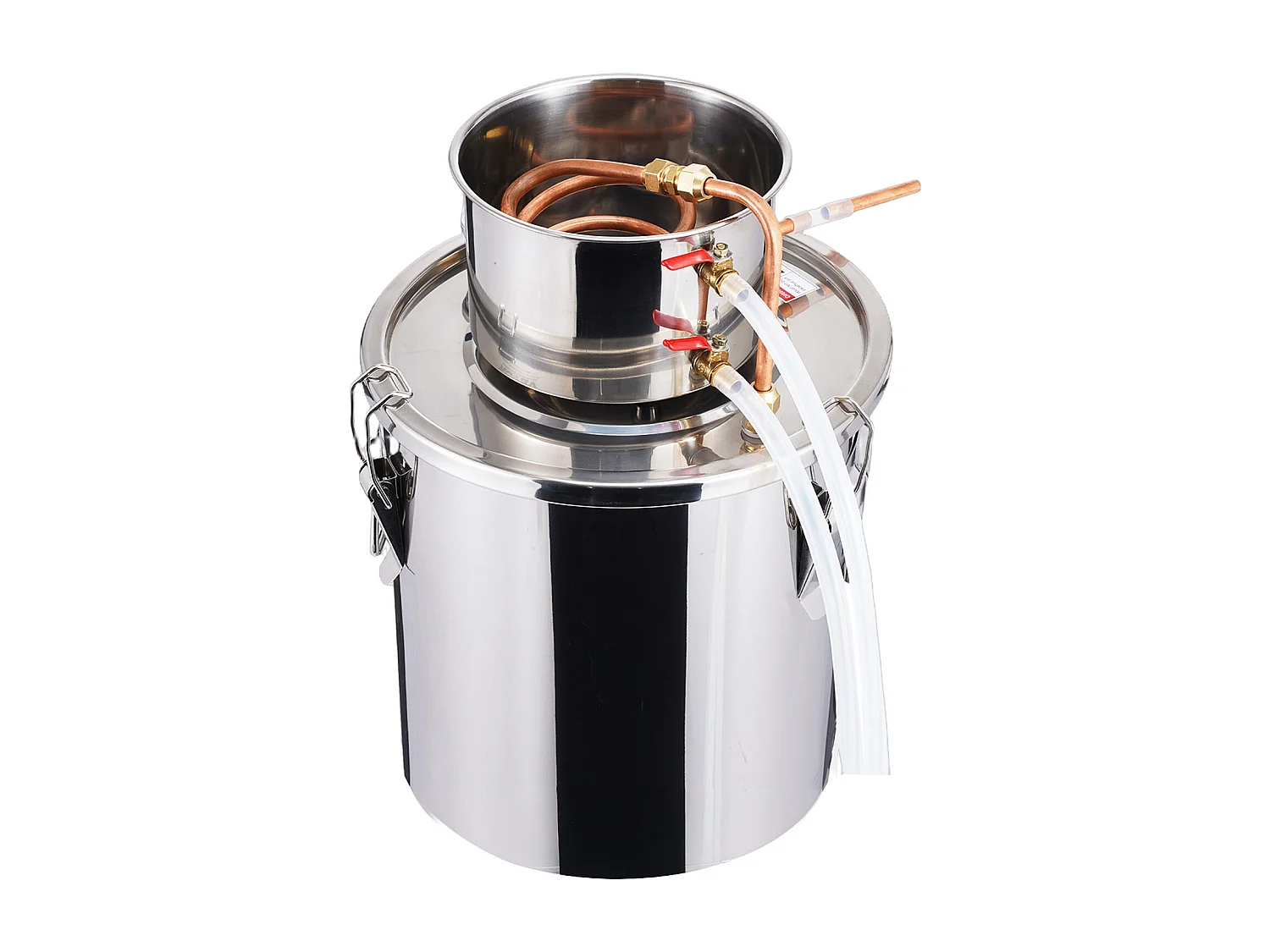 Distillateur d'Alcool SucceBuy Alambic Moonshine 19 L Kit de Brassage de Distillateur d'Eau et d'Alcool en Acier Inoxydable