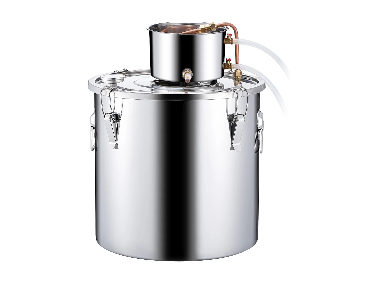 Alkoholdestilliergerät SucceBuy 50-l-Mondscheindestille, Brauset für Wasser und Alkohol, Edelstahl