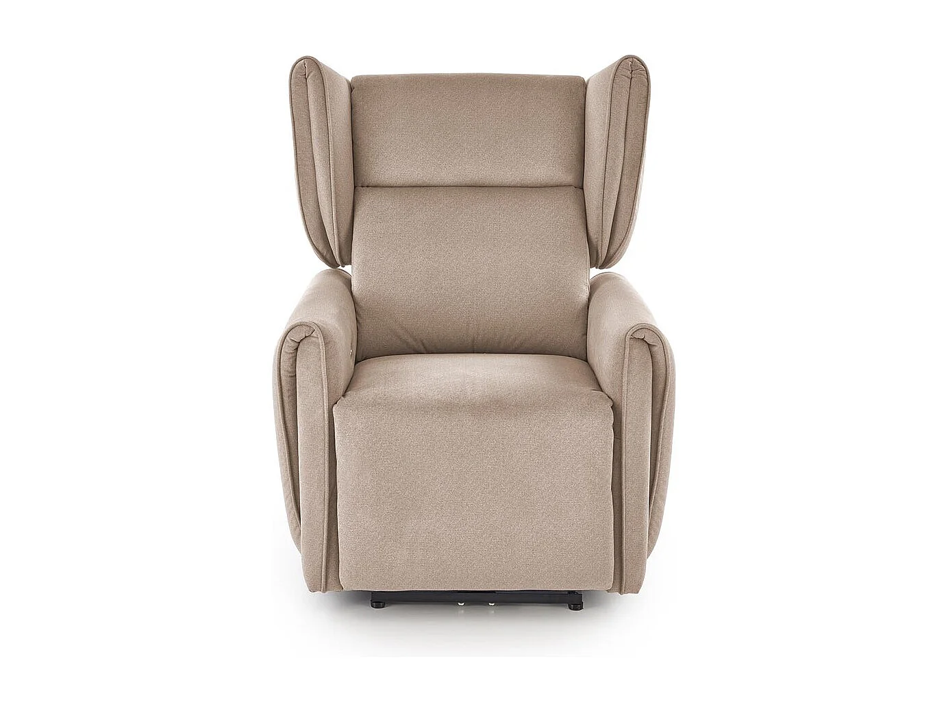 Poltrona Gelato/rivestimento in tessuto/funzione relax/USB/Beige