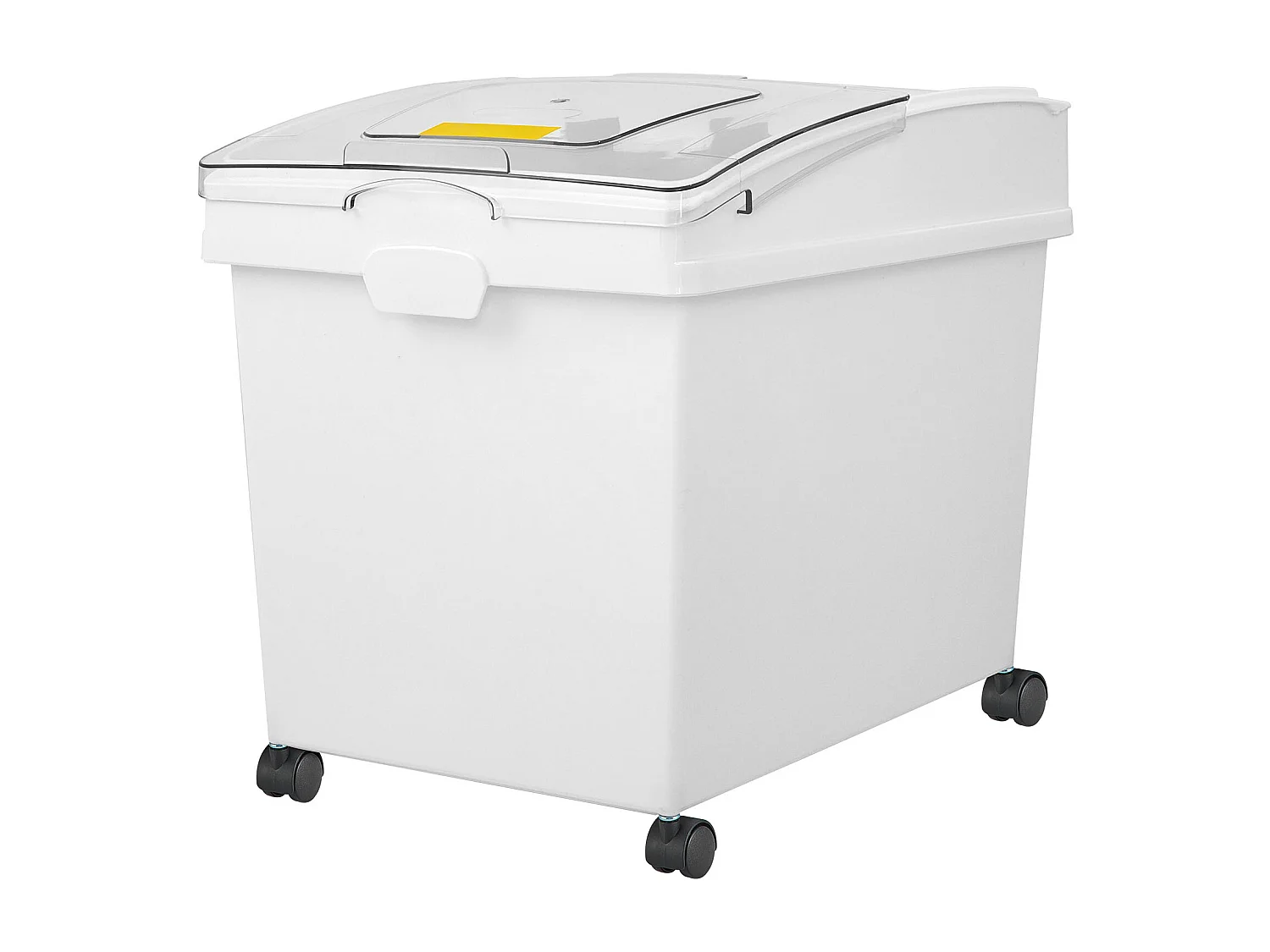 Ensemble de Bacs à Ingrédients SucceBuy, 40L, Bacs de Stockage de Farine avec Roulettes, 3 Pièces, Blanc