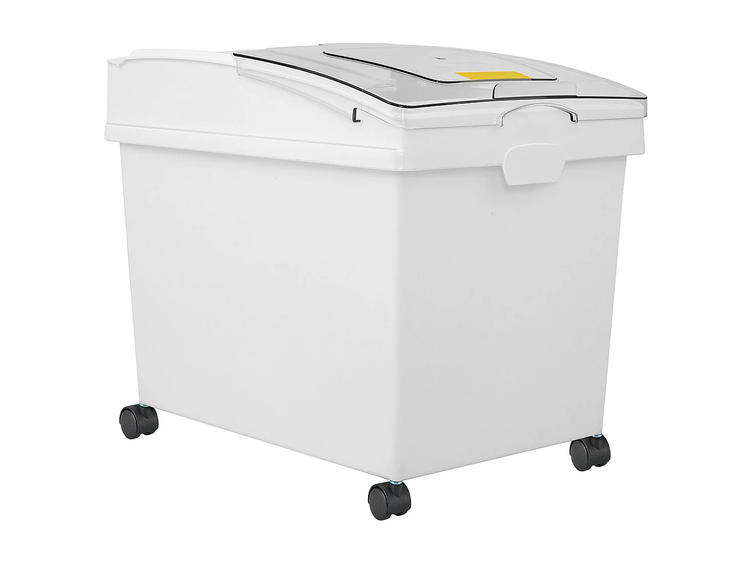 Ensemble de Bacs à Ingrédients SucceBuy, 40L, Bacs de Stockage de Farine avec Roulettes, 3 Pièces, Blanc