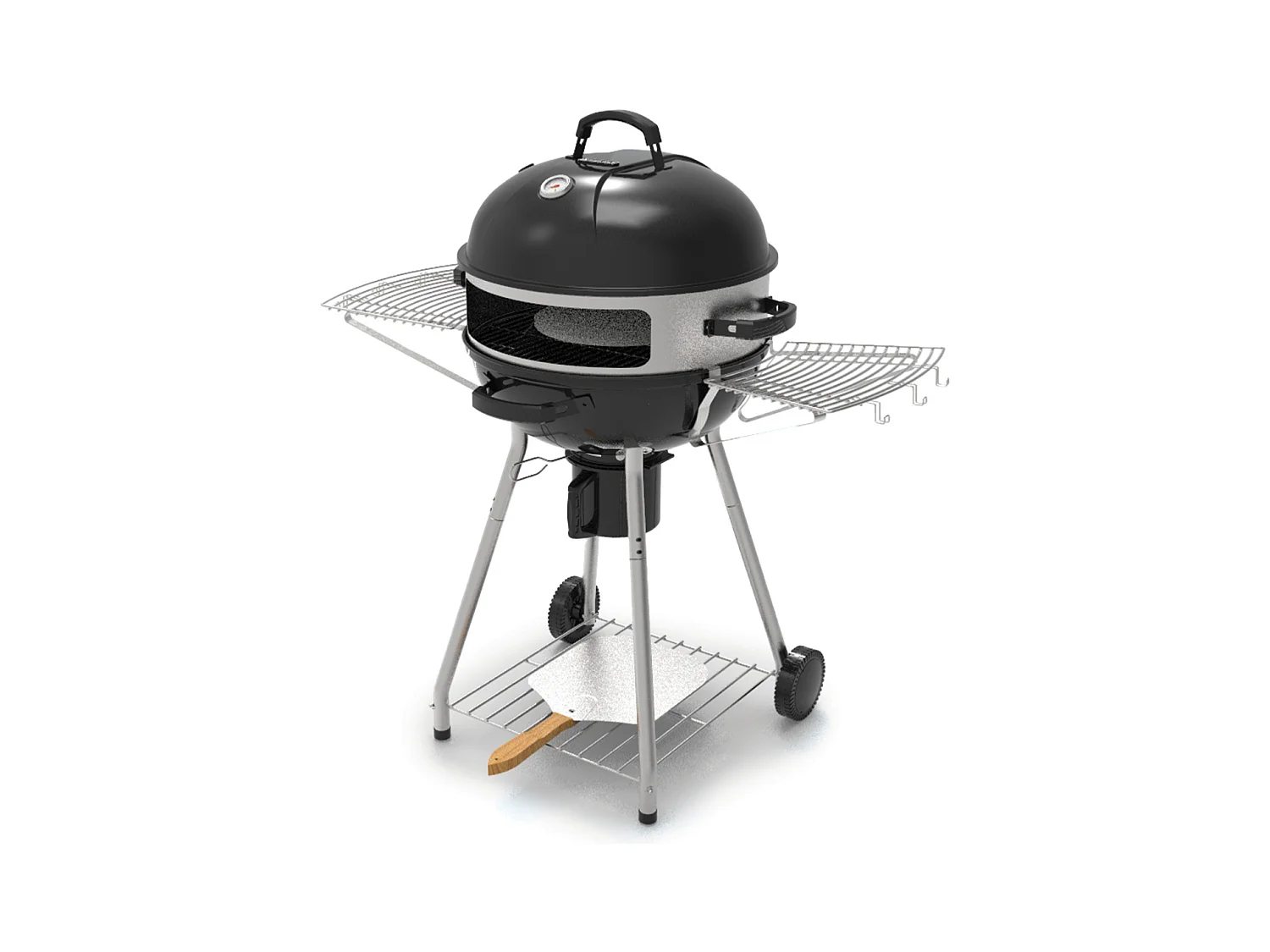 Barbecue au charbon + four à pizza