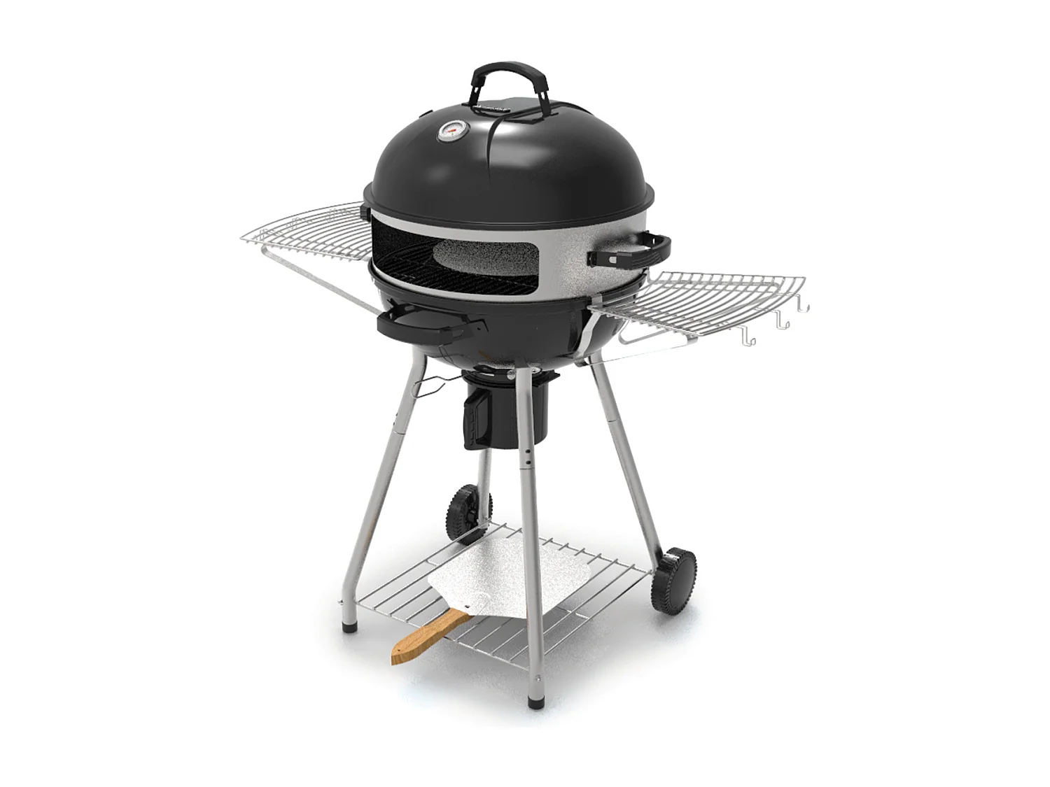 Barbecue au charbon + four à pizza